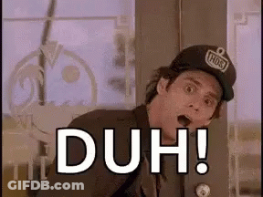 Man In Baseball Cap Saying Duh GIF
