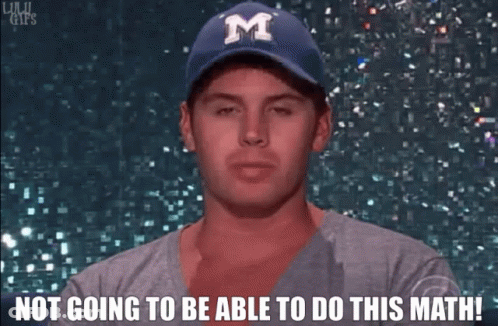 Man In Baseball Cap Saying Not Going To Do This Math GIF