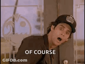 Man In Baseball Cap Saying Of Course GIF