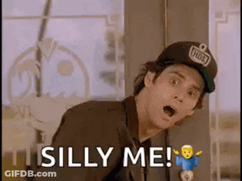 Man In Baseball Cap Saying Silly Me GIF