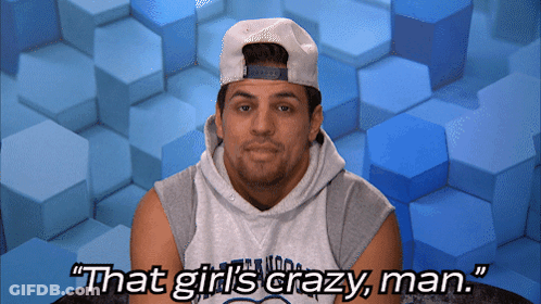 Man In Baseball Cap Says Girls Crazy GIF
