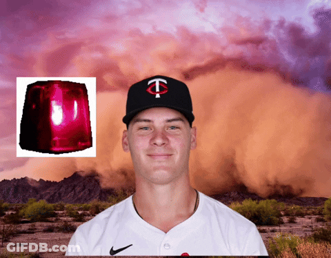 Man In Baseball Cap With Letter C GIF