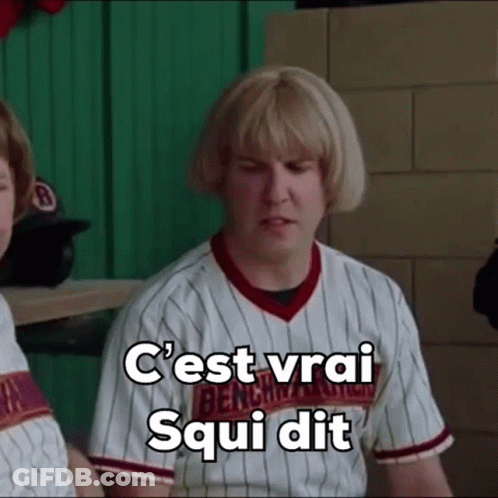 Man In Baseball Uniform Sitting In Dugout C'est Vrai Squi Dit GIF