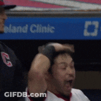 Man In Baseball Uniform With Letter C GIF