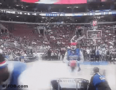 Man In Basketball Uniform Holding Ball GIF
