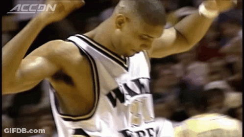 Man In Basketball Uniform With ACCN GIF