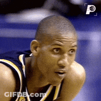 Man In Basketball Uniform With P GIF