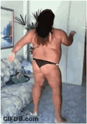 Man In Bathing Suit Dancing GIF