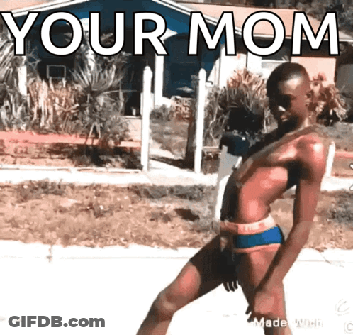 Man In Bathing Suit Your Mom GIF