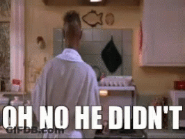 Man In Bathrobe Saying Oh No He Didn't GIF