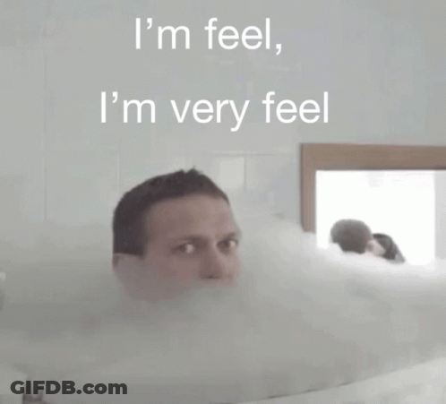 Man In Bathtub I'm Feel I'm Very Feel GIF