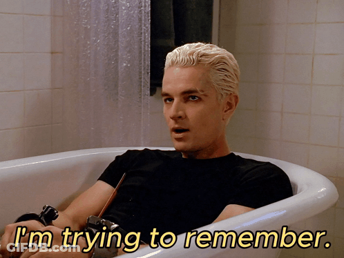 Man In Bathtub Saying I'm Trying To Remember GIF
