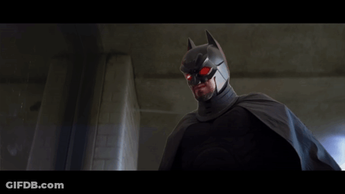 Man In Batman Costume Asking Where They Are GIF