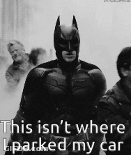 Man In Batman Costume GIF