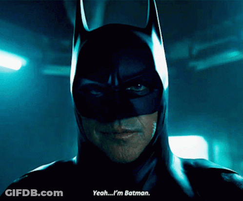 Man In Batman Costume Says Yeah I'm Batman GIF
