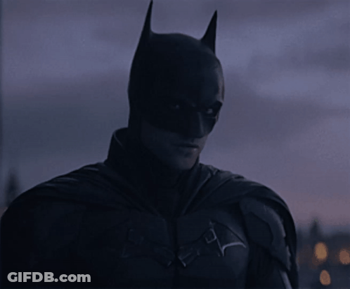 Man In Batman Mask Close Up GIF