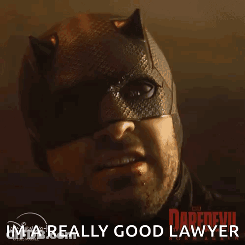 Man In Batman Mask Says I'm Really Good Lawyer GIF