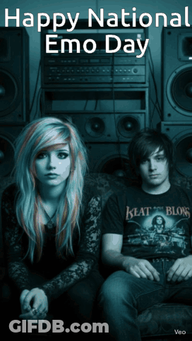 Man In Batman Shirt Sits Next To Woman In Forest GIF