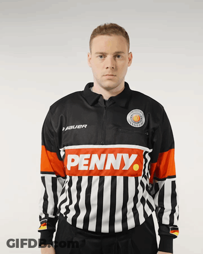 Man In Bauer Jersey With Penny GIF