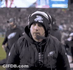 Man In Beanie And Headphones On Football Field GIF