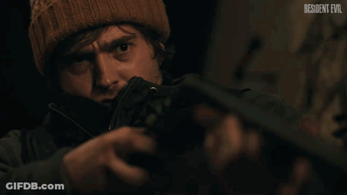 Man In Beanie And Jacket Resident Evil GIF