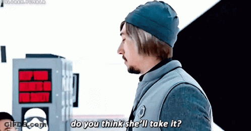 Man In Beanie Asking Do You Think She'll Take It GIF