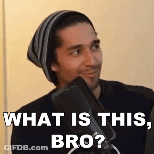 Man In Beanie Asks What Is This Bro GIF