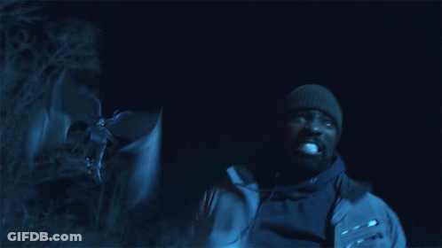 Man In Beanie Holding Bat GIF