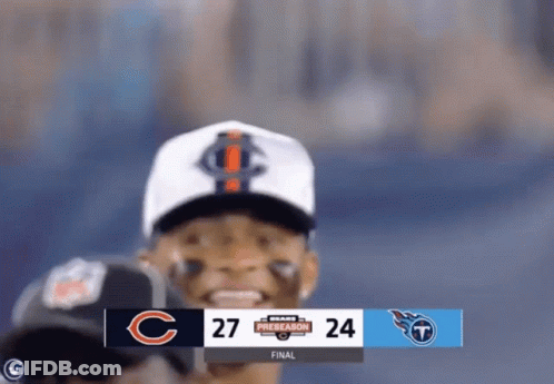 Man In Bear Hat Smiling Watching Game GIF