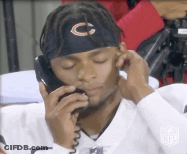 Man In Bear Headband Talking On Cell Phone GIF