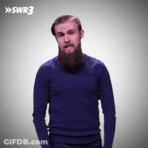 Man In Beard Disapponted Slapping Face GIF