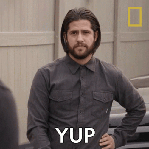 Man In Beard Saying Yep GIF