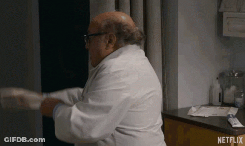 Man In Beret And Denim Jacket GIF