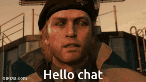 Man In Beret Saying Hello Chat GIF