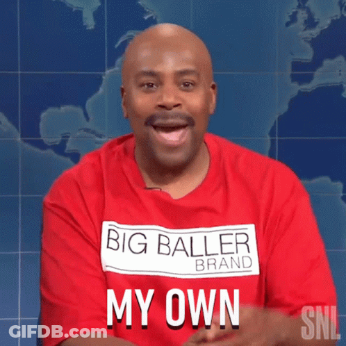Man In Big Baller Brand Shirt Says My Own GIF