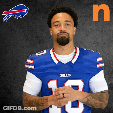 Man In Bills Jersey Number 10 GIF