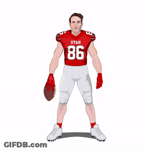Man In Bills Jersey With Number 1 GIF