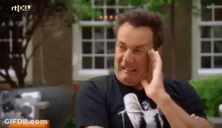 Man In Bird T-Shirt Crying GIF