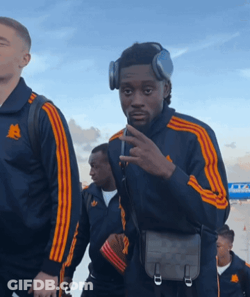 Man In Black Adidas Jacket Holding Up Finger GIF