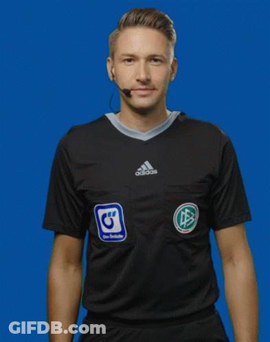 Man In Black Adidas Shirt Das Deutsches Logo GIF