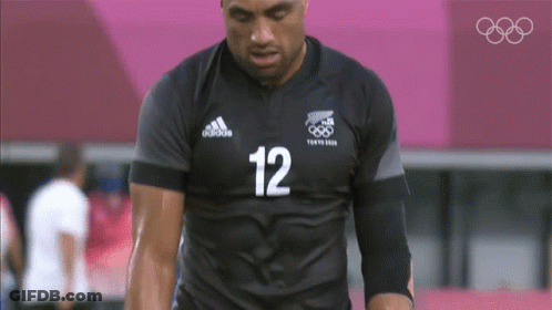 Man In Black Adidas Shirt Number 12 GIF
