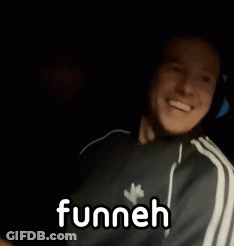 Man In Black Adidas Shirt Smiling Funneh GIF