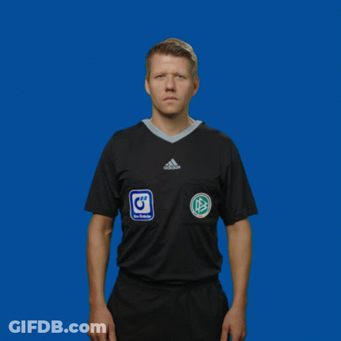 Man In Black Adidas Shirt With Letter U GIF