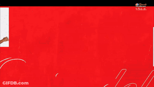 Man In Black And Red Philadelphia Jersey GIF