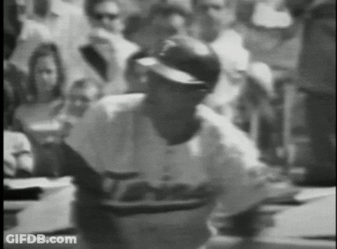 Man In Black And White Dodgers Uniform GIF