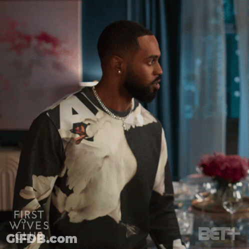 Man In Black And White Sweater First Wives Club GIF