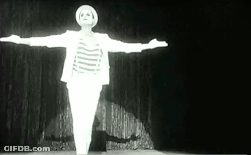 Man In Black And White Thank You Bow GIF