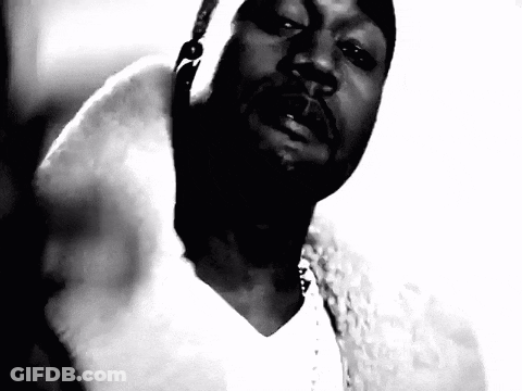 Man In Black And White With Fur Coat GIF