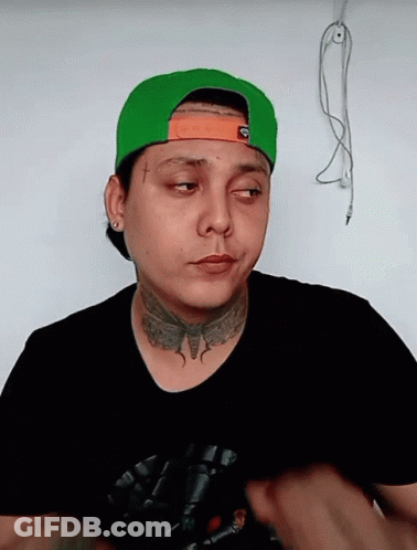 Man In Black And Yellow Shirt Saying PGE GIF