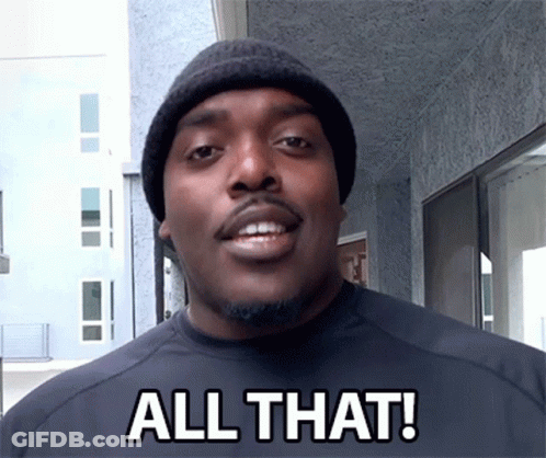 Man In Black Beanie Saying All That GIF